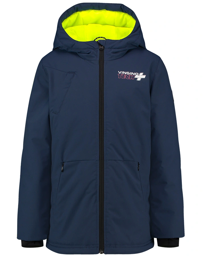 Winterjacke TECHNIS mit Kapuze in blau