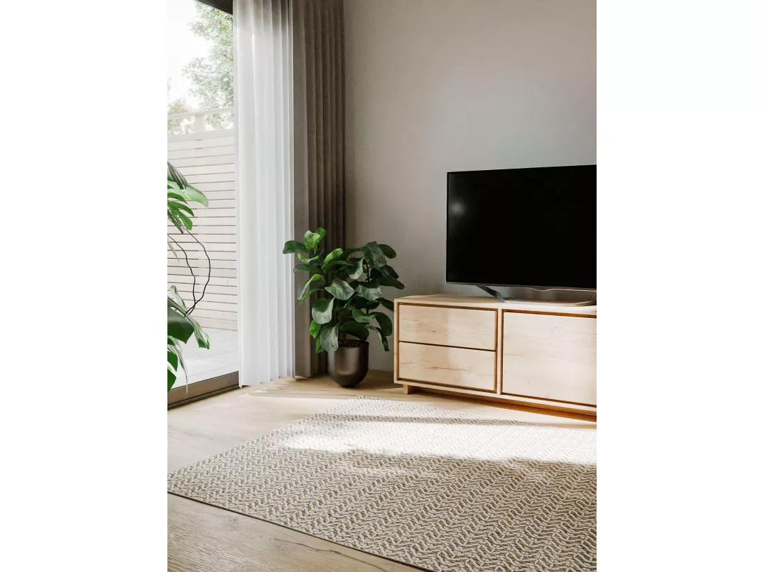 Tapis d'extérieur & intérieur Kaleo Crème/Beige 80x150 cm