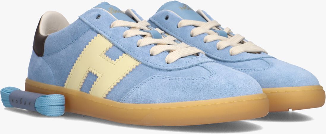 blauwe hogan lage sneakers cool allacciato h