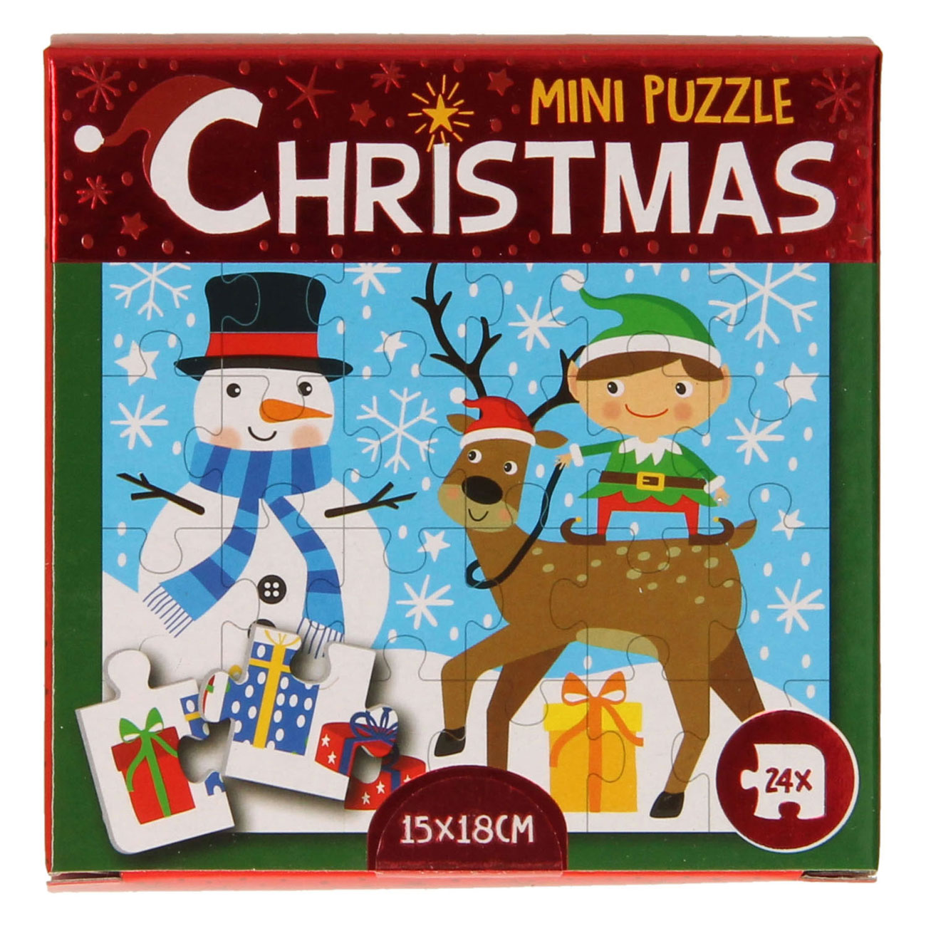 Mini Puzzel Kerst, 24st.