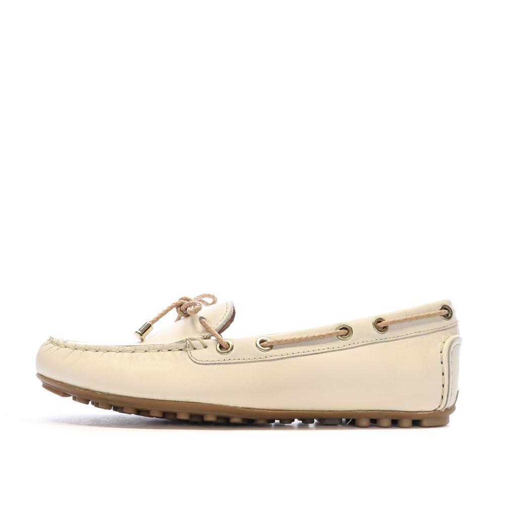 Mocassins Beige Femme Geox Leelyan