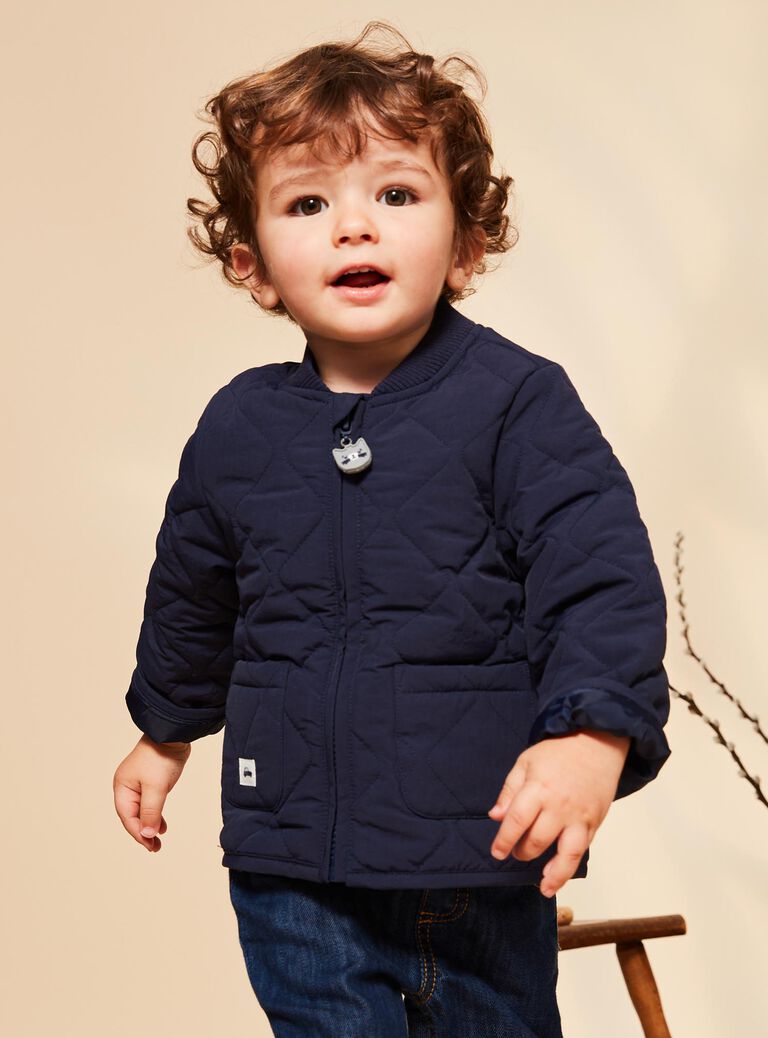 Veste bleue marine matelassée