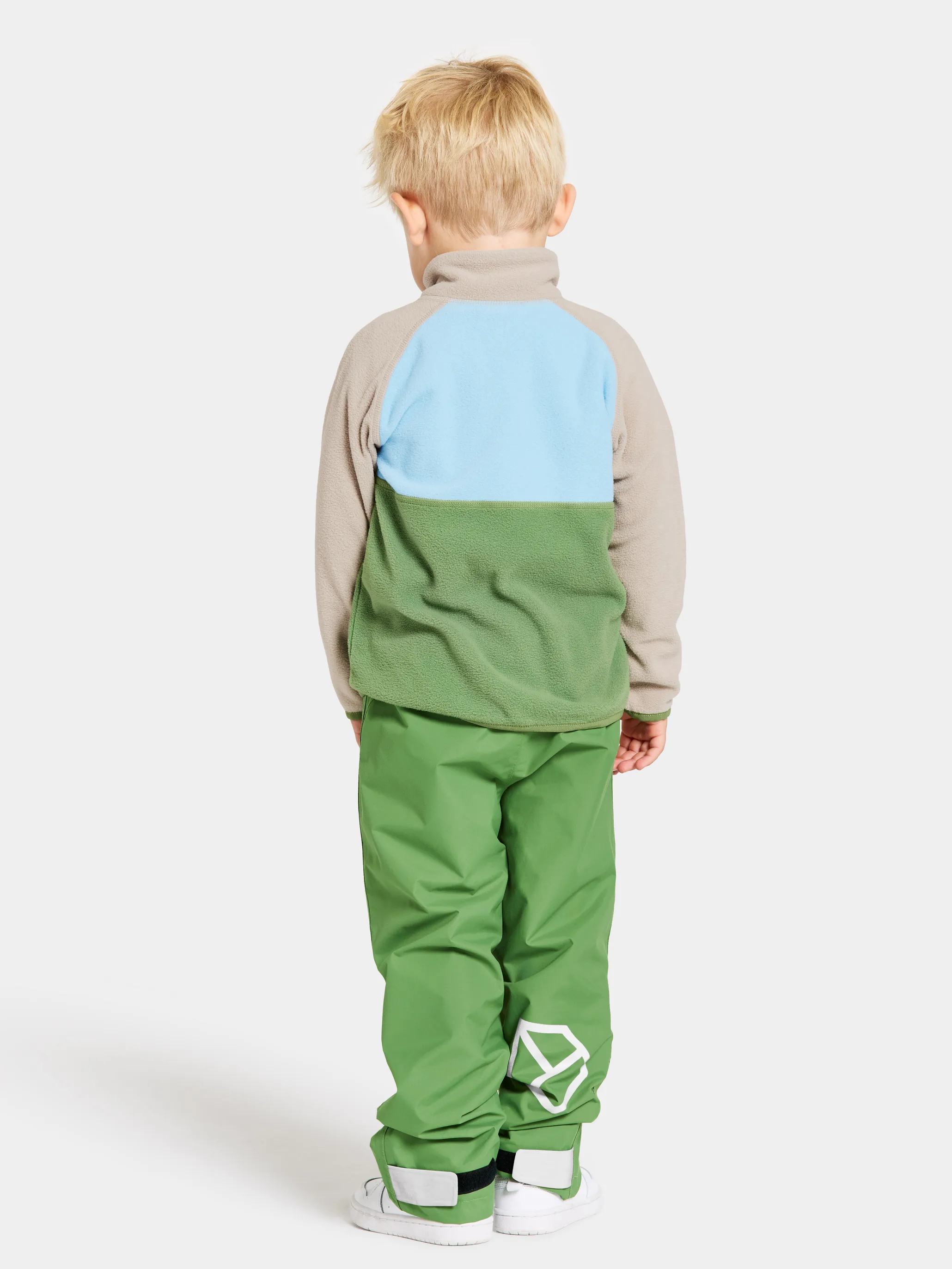 Didriksons Kids' Monte Half Button 4 Algae Green