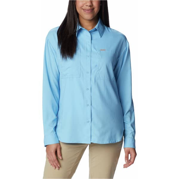 Chemise randonnée COLUMBIA SILVER RIDGE UTILITY LS VISTA BLUE