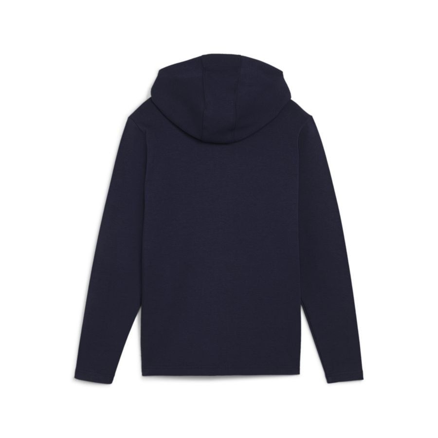 PUMA Sweat à Capuche teamFINAL Casuals Full Zip - Bleu Marine/Argenté Enfant
