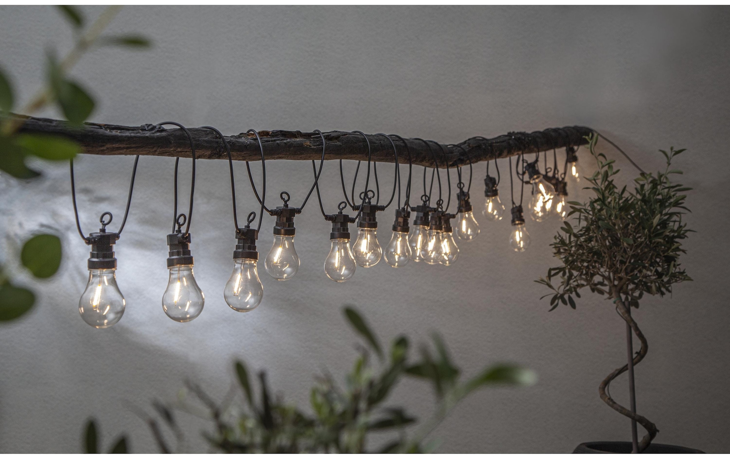 Parforce Traditional Hunting LED-Lichterkette »Circus Filament 855 cm, Schwarz/Transparent«