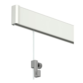 Artiteq Click Rail schilderij ophangsysteem compleet 6 meter créme-wit