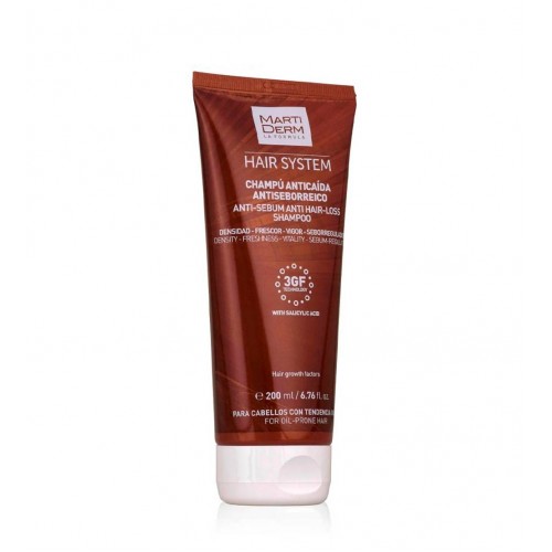 Martiderm Hair System Shampoo Antiqueda Antiseborreico 200ml
