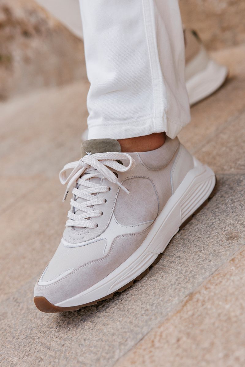 Xsensible Rialto Stretchwalker Sneakers Beige Heren