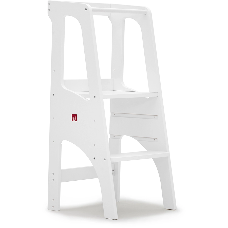 Bianconiglio Kids® Lernturm EVO weiß mit KidSafe Rausfallschutz