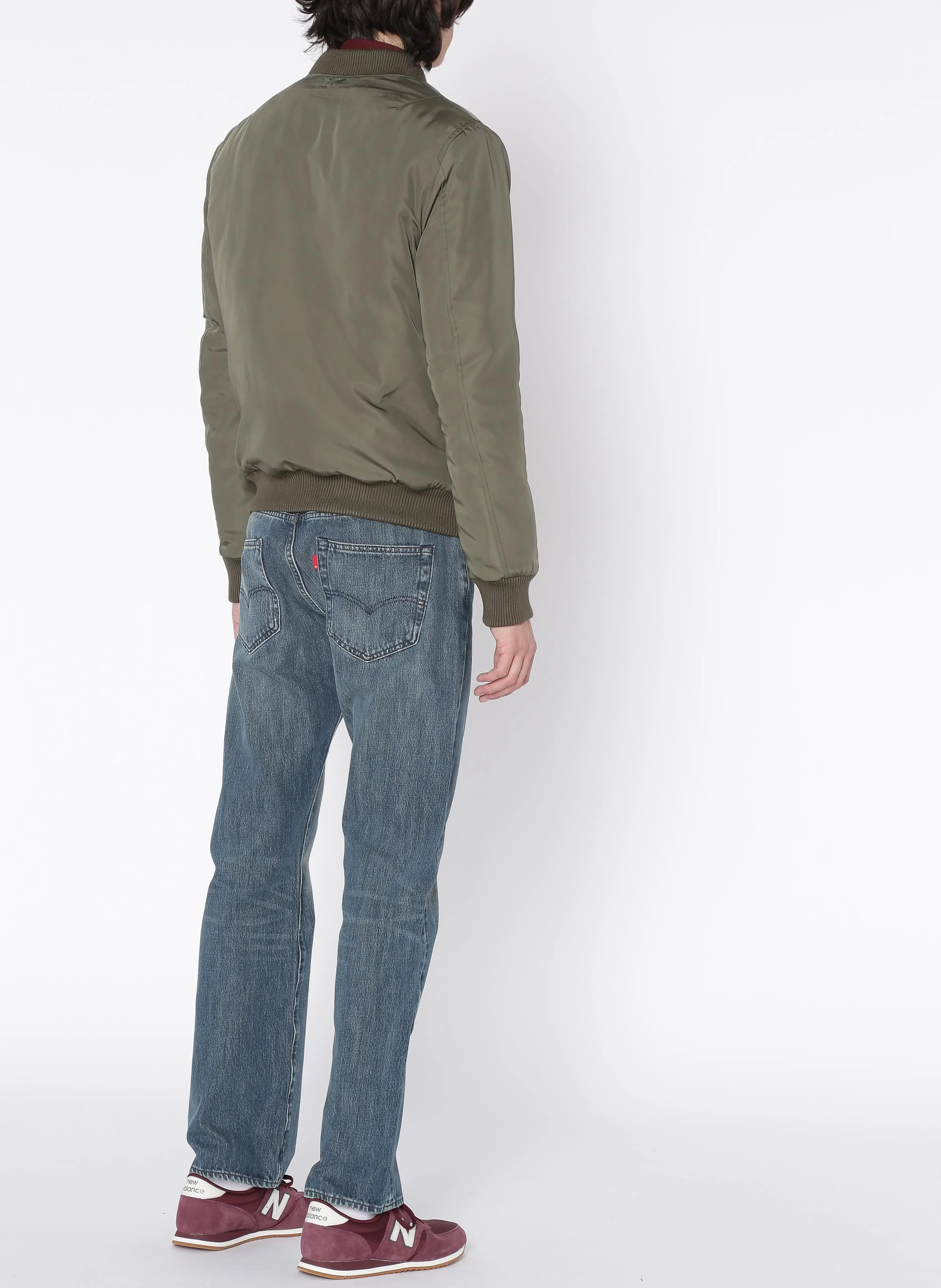 ORIGINAL - Bomber col teddy regular-fit zippé | Kaki