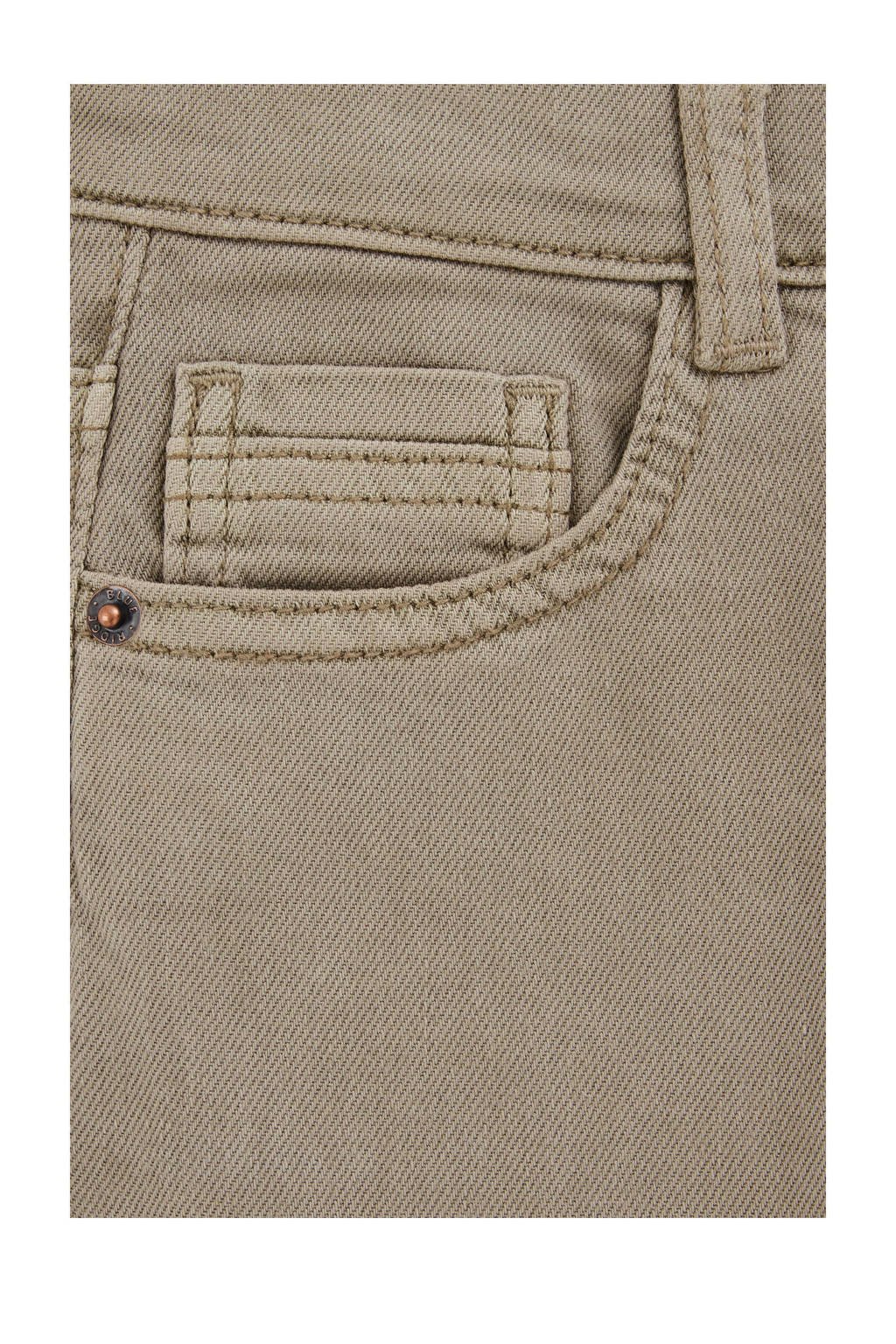 WE Fashion Blue Ridge relaxed  waist loose fit jeans olijfgroen