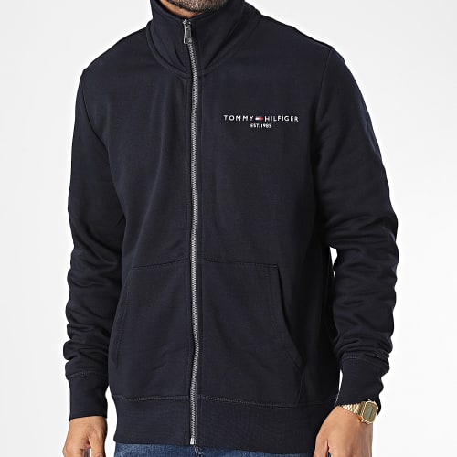 Veste Zippée Tommy Logo 9327 Bleu Marine