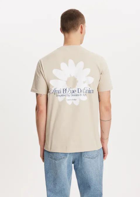 T-shirt met print art zand (ZND.L)