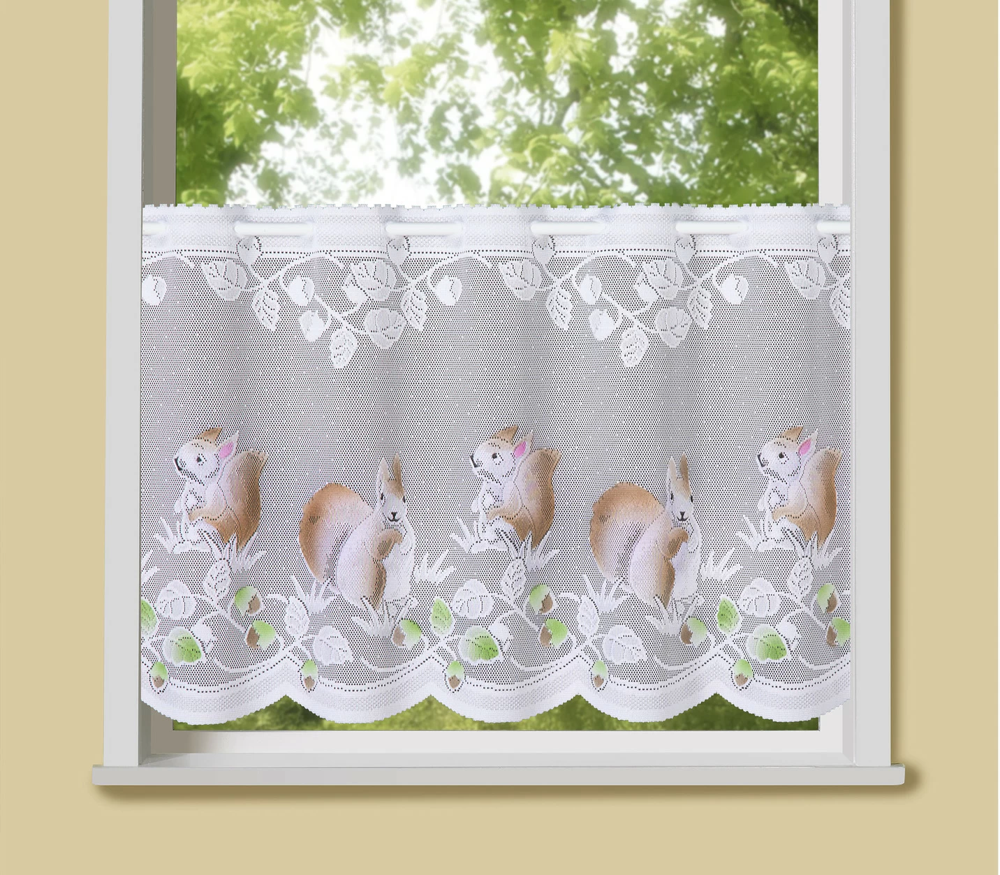 Handcolorierte Fenster- und Türdekoration
