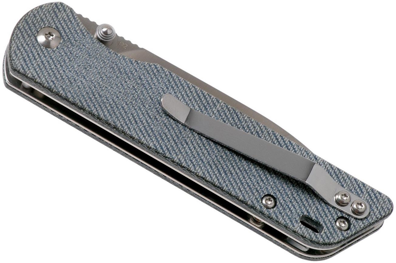 QSP Knife Parrot QS102-F Denim Micarta, zakmes