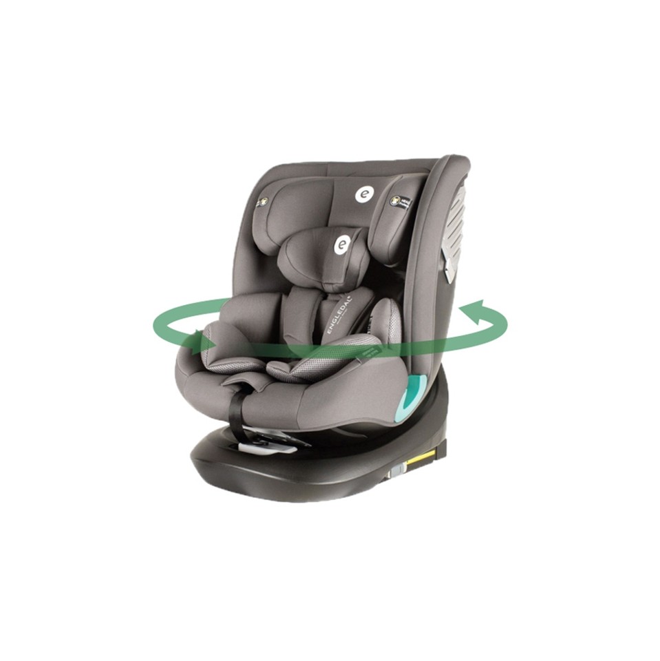Engledal - Autostol 360 m. IsoFix - Gruppe 0+ - Malik - Sort/Grå