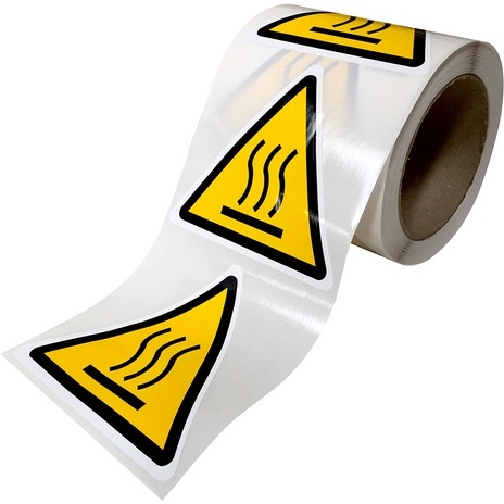 Rouleau de Pictos de Danger - Surface chaude - W017 - ISO 7010