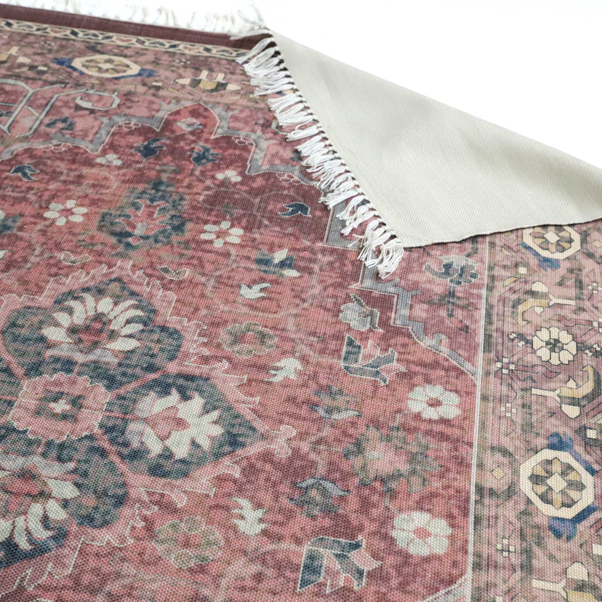 Teppich 'Riya', rot, multicolor, B 200 cm, L 140 cm von fischer's lagerhaus