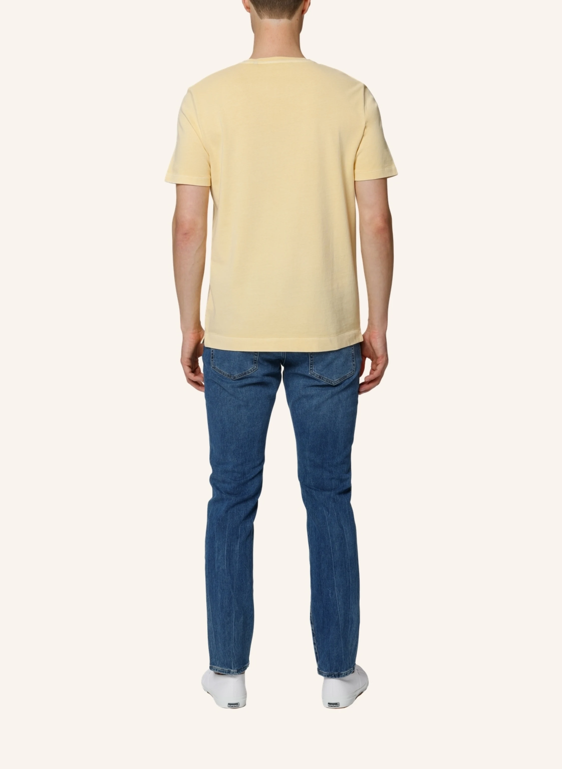TRUSTED HANDWORK Round Neck 1/2-Sleeve T-Shirt