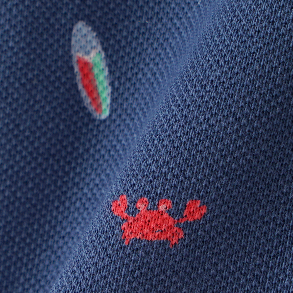 Topomini Baby Poloshirt mit Allover-Print dunkelblau