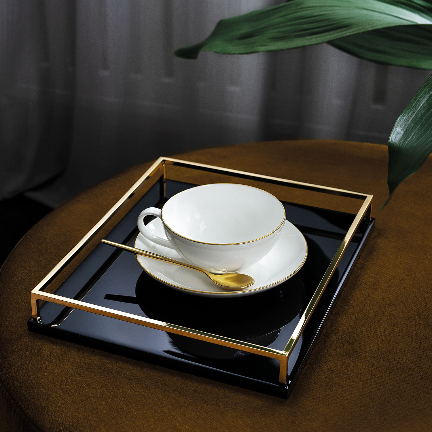 Anmut Coffee cup saucer White, 6'', Premium Bone Porcelain