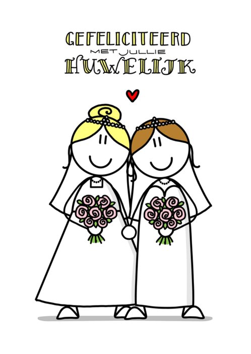 YH Tekent | Huwelijkskaart | LHBTIQ  | Vrouwen
