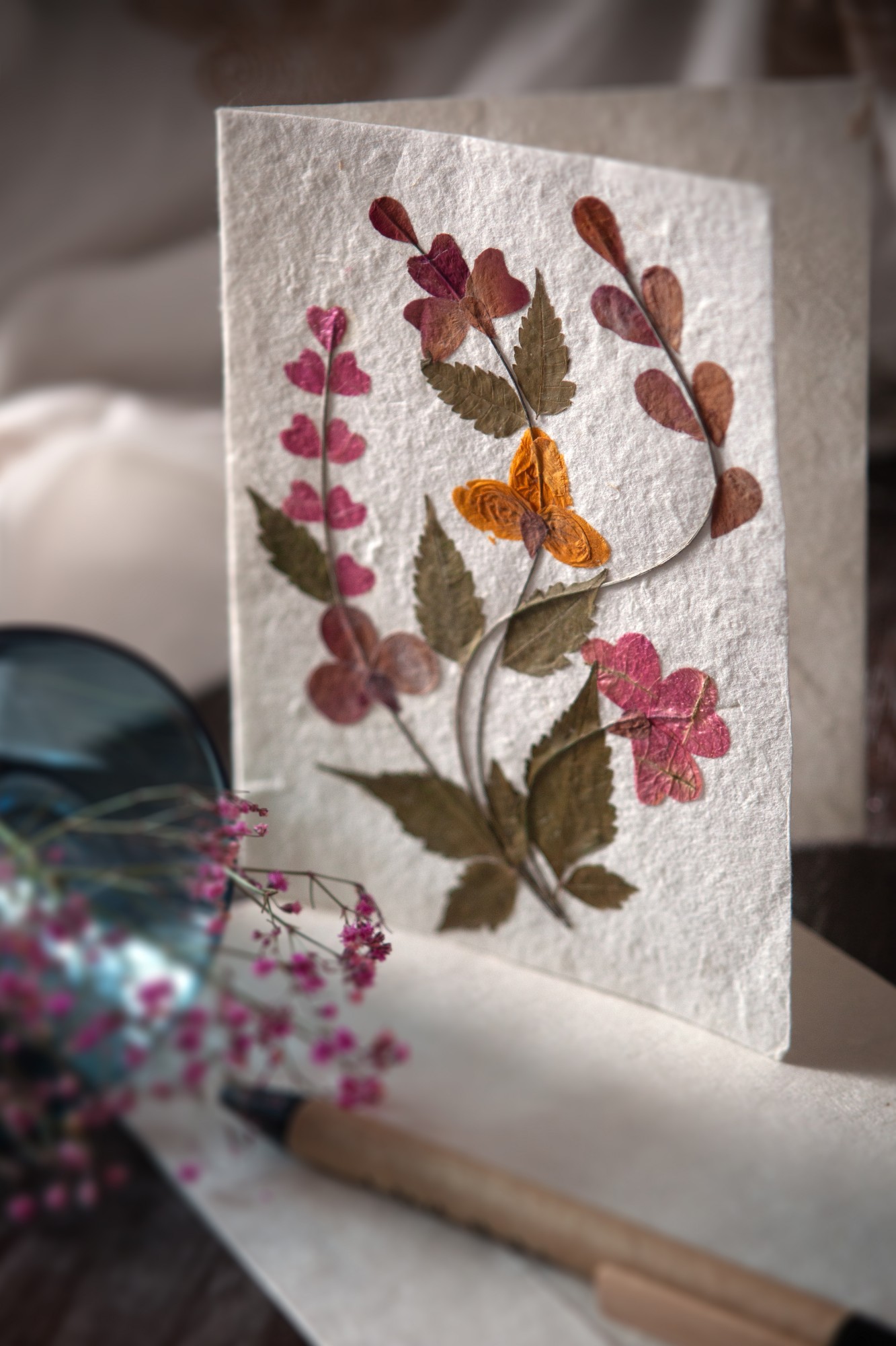 Grußkarte 'Blumen', mit Umschlag, H 18 cm, B 12,5 cm günstig bestellen