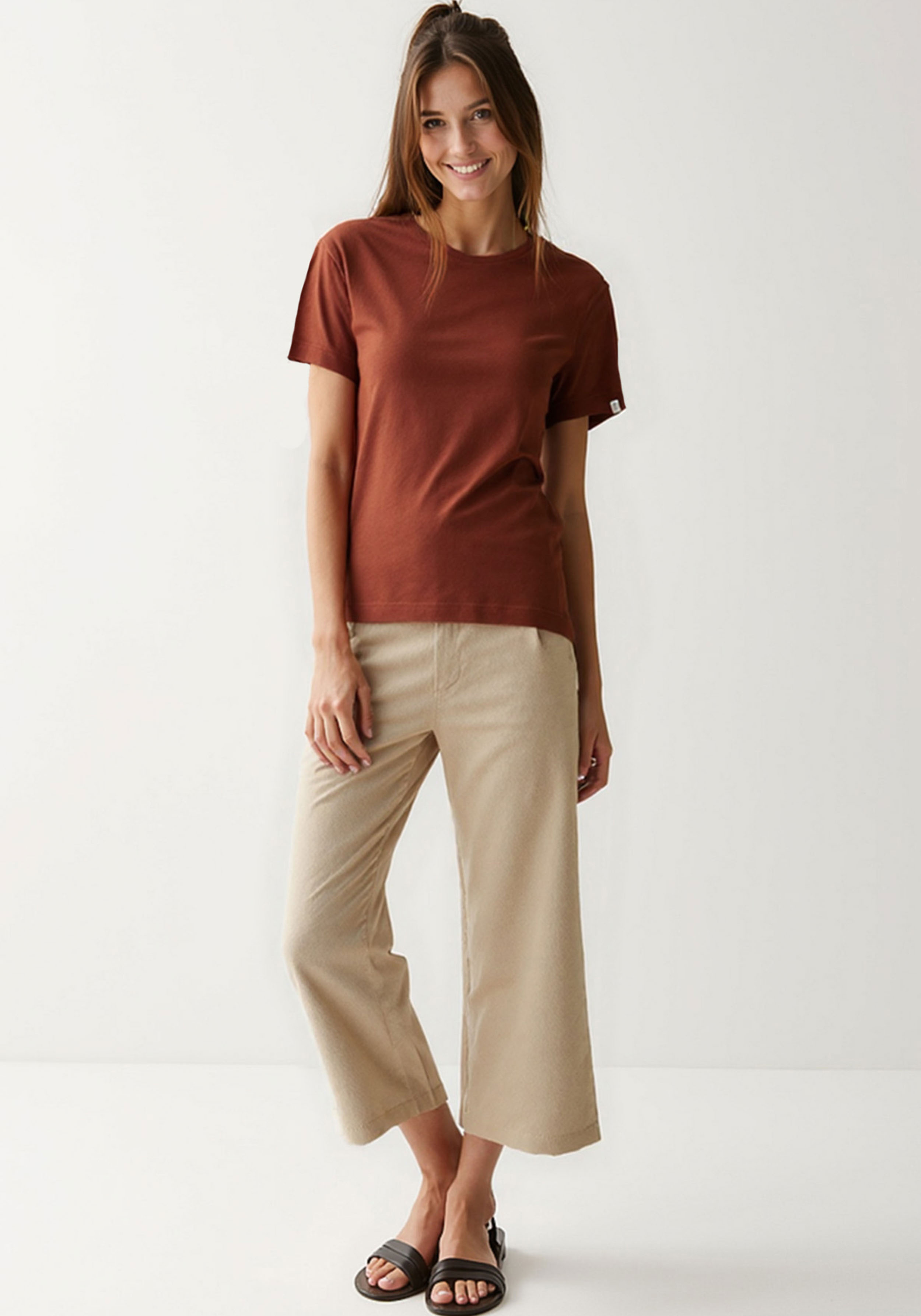 WE ARE ZRCL Damen T-Shirt Luisa Basic Rost