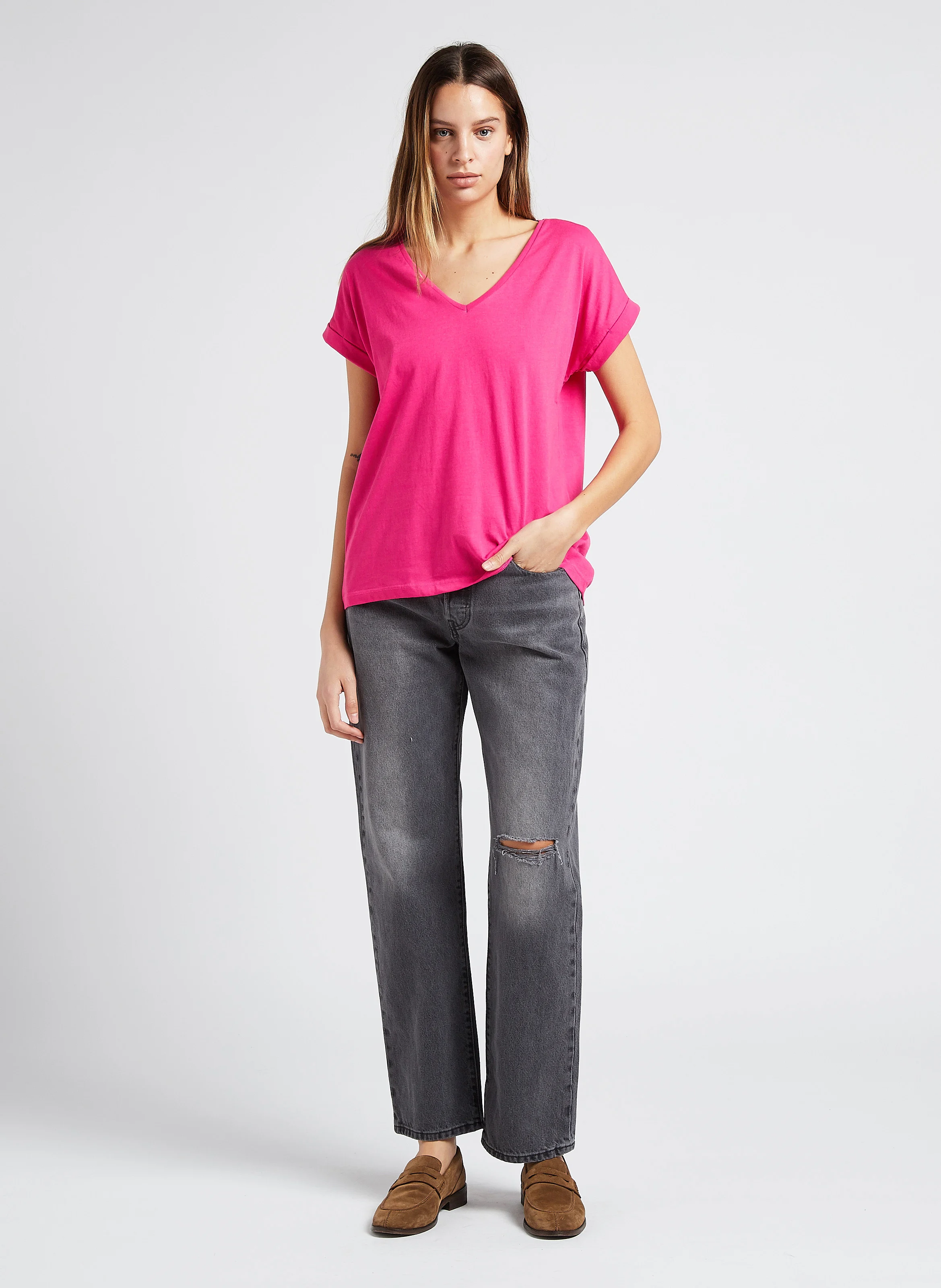 501 90S - Jean coupe ample taille mi-haute| Noir