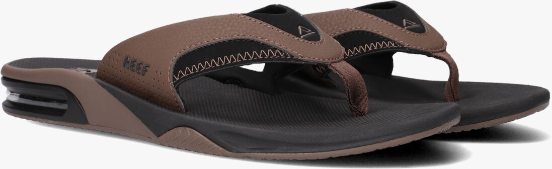 REEF zwarte reef slippers fanning