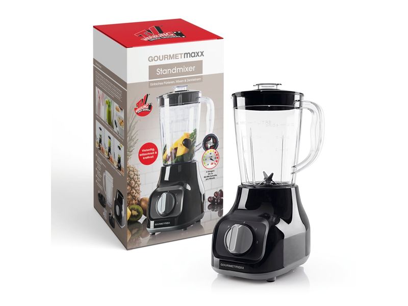 GOURMETmaxx Standmixer Schwarz Standmixer mit 350 Watt
