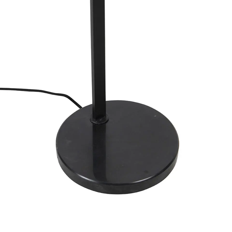 Qazqa vloerlampen qara beige e27