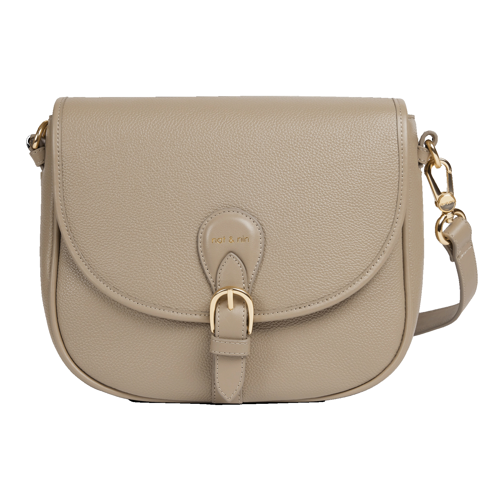 OLIVIA - Sac bandoulière besace en cuir | Gris