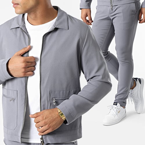 Ensemble Pantalon Veste ZY1106 Gris