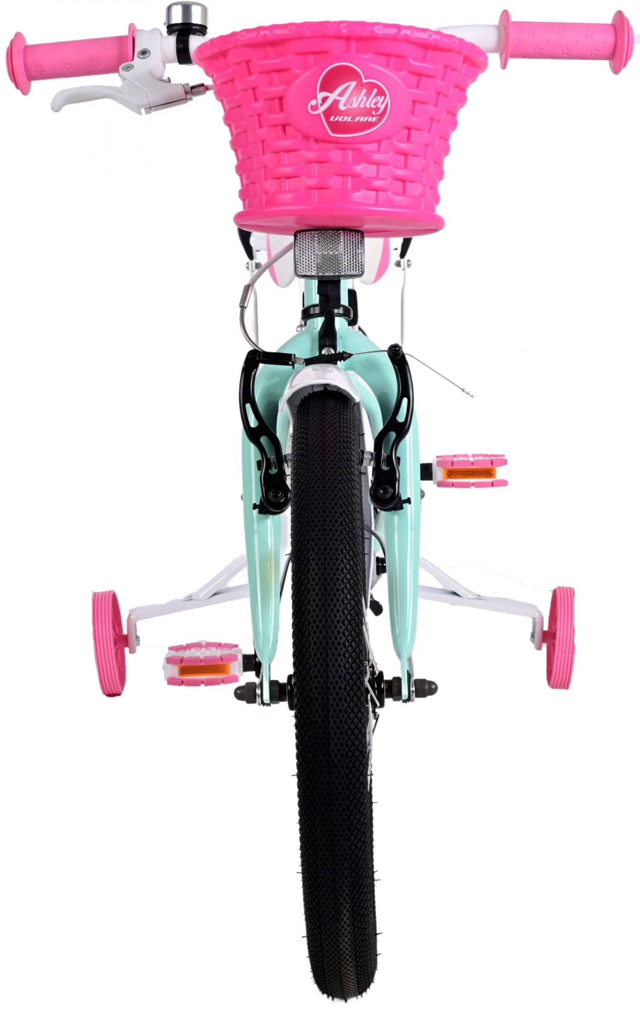TPFSports Ashley Kinderfahrrad - Mädchen - 18 Zoll - Rücktritt + Handbremse - Rosa/Rot