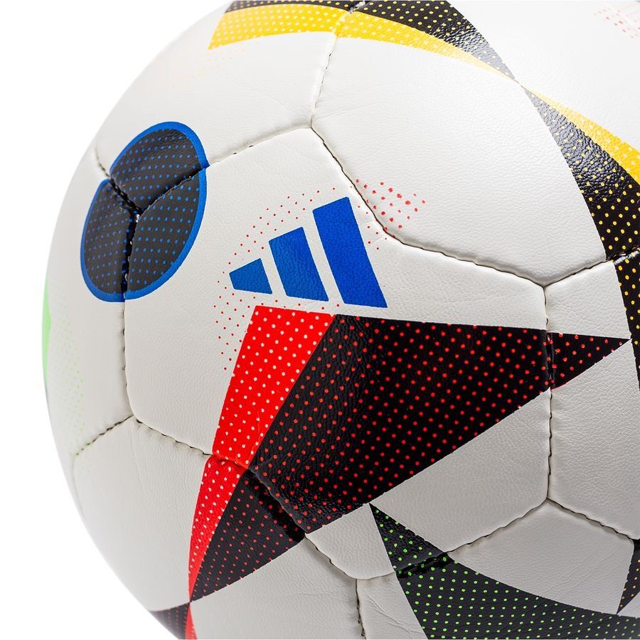 adidas Ballon FUSSBALLLIEBE Training Sala EURO 2024 - Blanc/Noir/Bleu