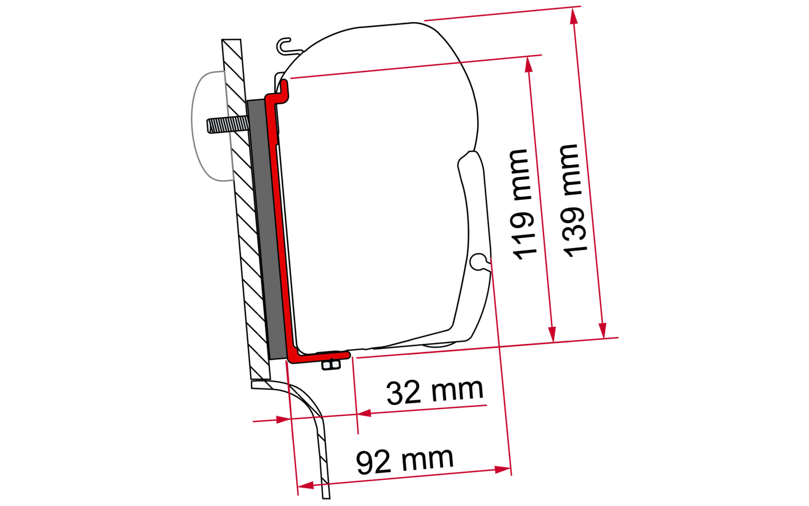 F45 Kit High Roof Adapter Westfalia