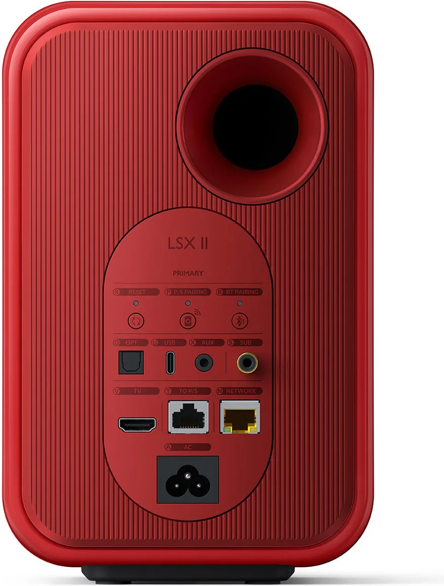 KEF LSX 2 Rouge   S1 Rouge Enceintes sans fil hi-fi