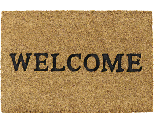 Kokosmat Ruco Embossed Welcome naturel 40x60 cm