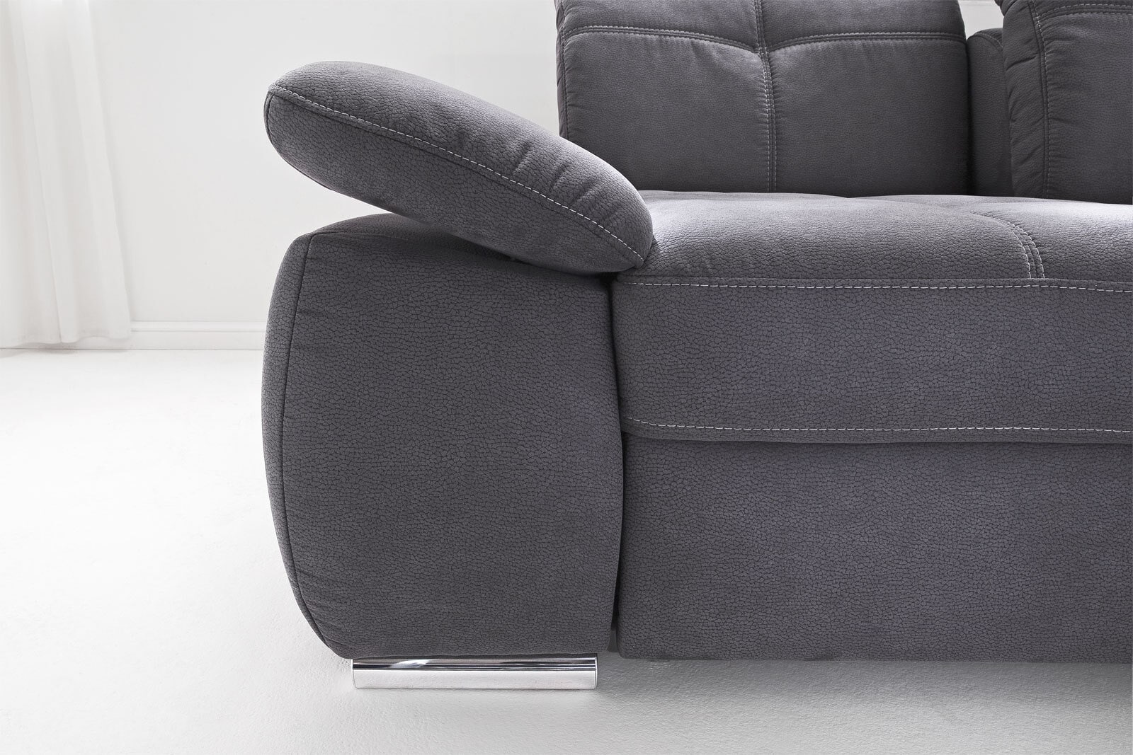 Ecksofa Miguel 303 x 249 cm grau