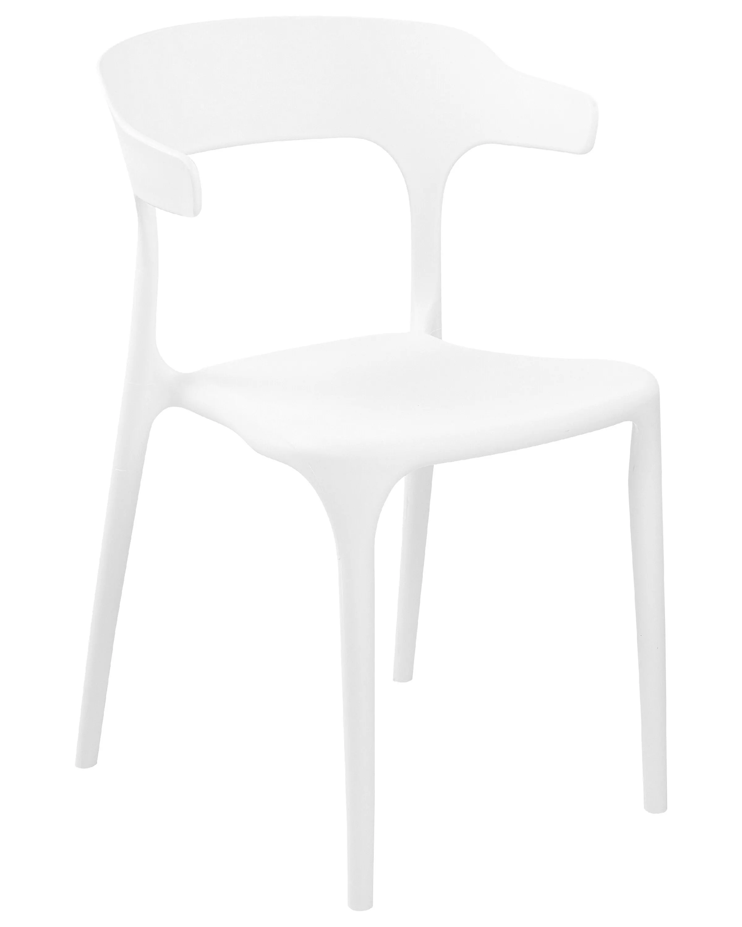 Set van 8 eetkamerstoelen GUBBIO Wit