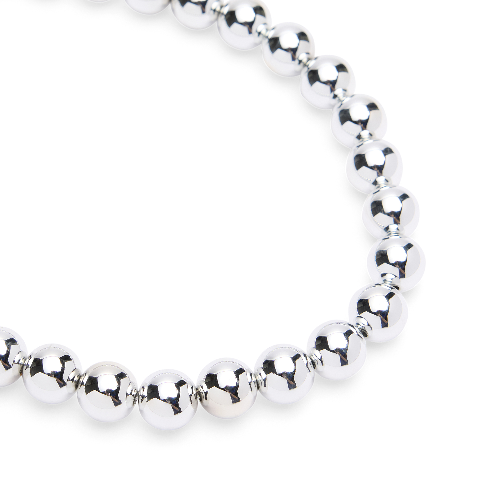 Zilverkleurige parelketting