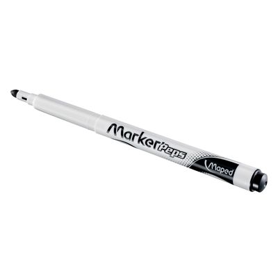 Maped Marker'Peps - Pack de 2 marqueurs effaçables - pointe fine - noir