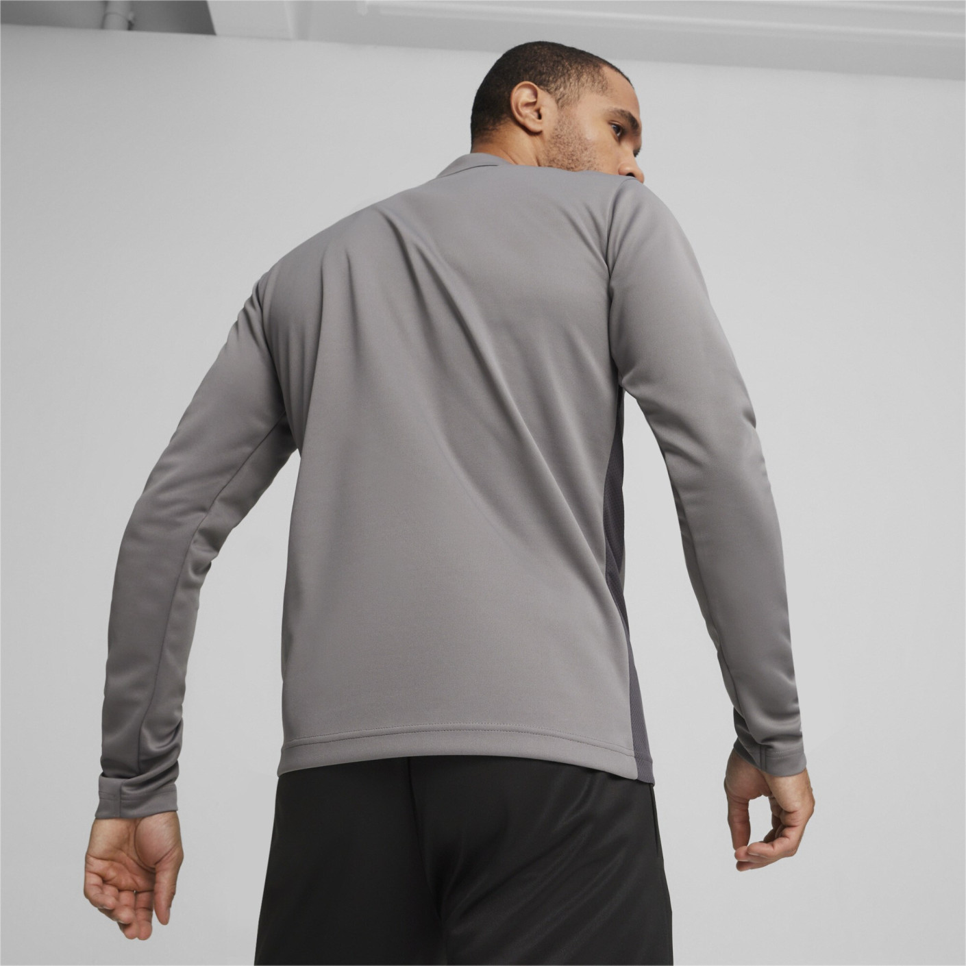 PUMA teamGOAL Trainingspak 1/4-Zip Grijs Zwart Wit