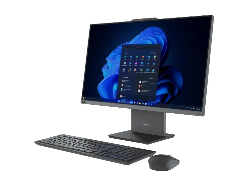 Lenovo ThinkCentre neo 50a 27 G5 12SA - Alt-i-én med monitorstander - Core i3 i3-1315U / op til 4.5 GHz - RAM 8 GB - SSD 512 GB - TCG Opal Encryption 2, NVMe - UHD Graphics - Gigabit Ethernet, Bluetooth 5.2, IEEE 802.11ax (Wi-Fi 6) - Win 11 Pro - skæ