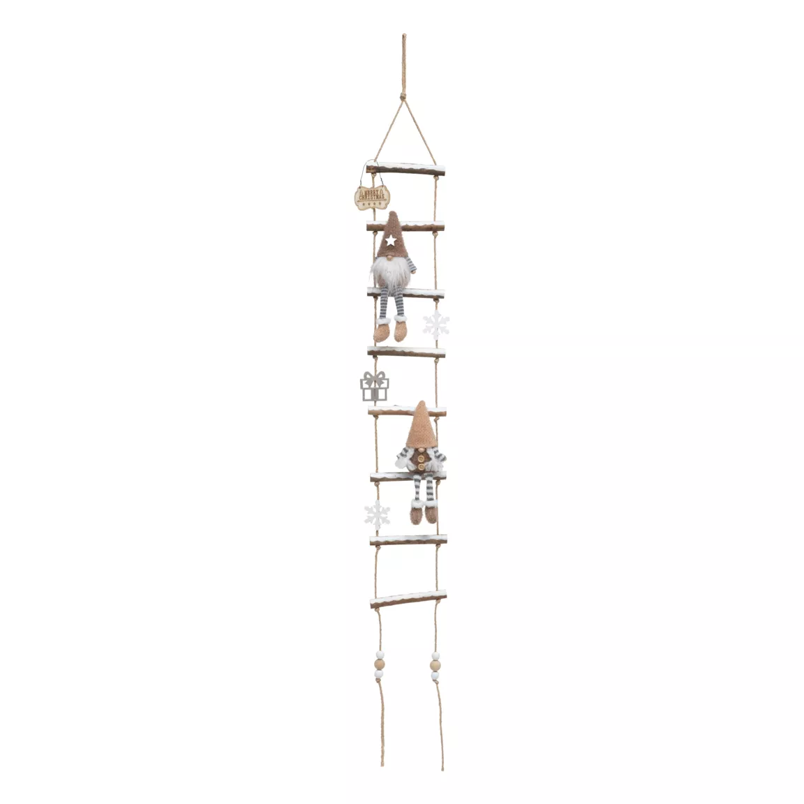 Suspension échelle décorative (H115 cm) Lutins de Noël