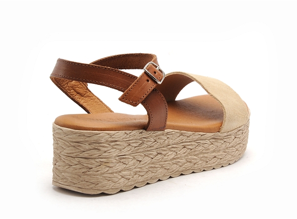 Eva frutos nu pieds talons femme 790 beige
