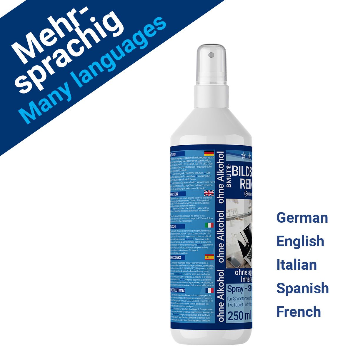 BMUT Bildschirmreiniger Spray