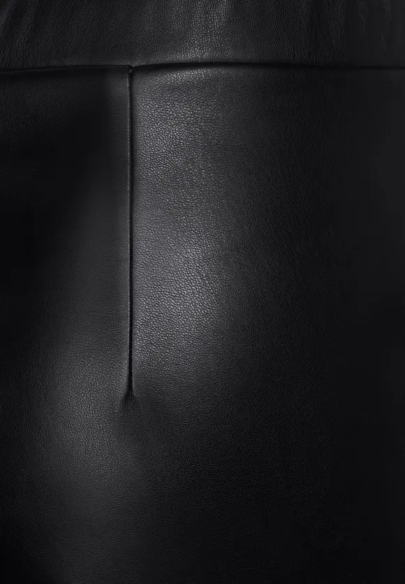 Leggings in Lederoptik - Black